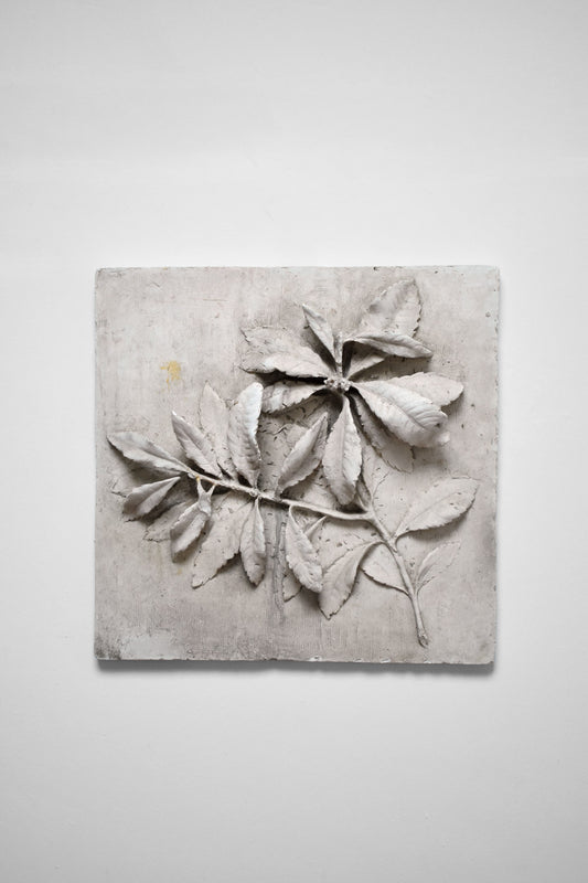Low relief plaster with floral pattern, 1920s.