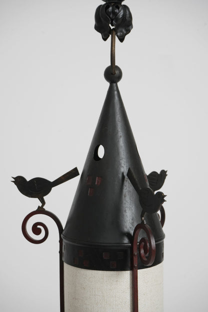 Jugendstil iron lantern, 1920s.