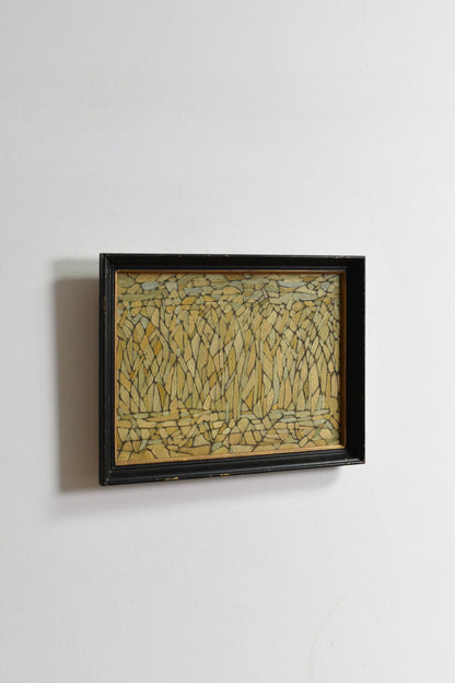 "Abstract Composition" oil on panel, 1960s.