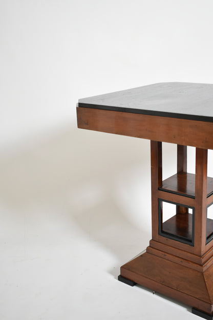 Amsterdam school pedestal table, 1920s.