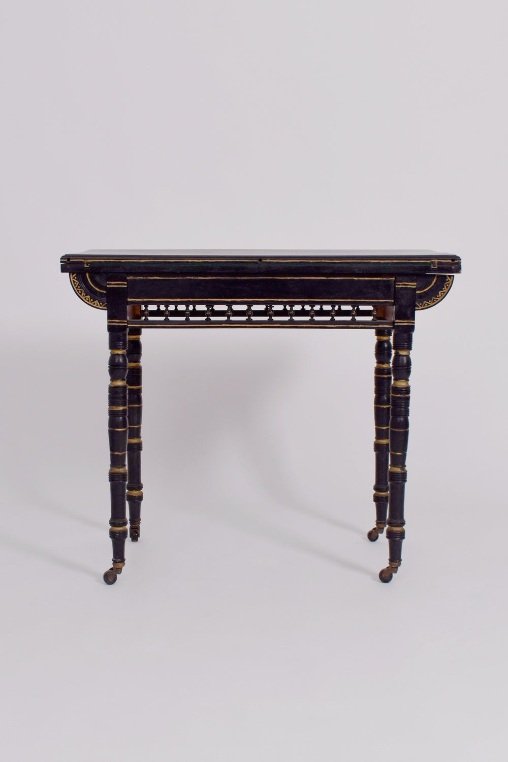 Godwin style ebonised table, 19th c.