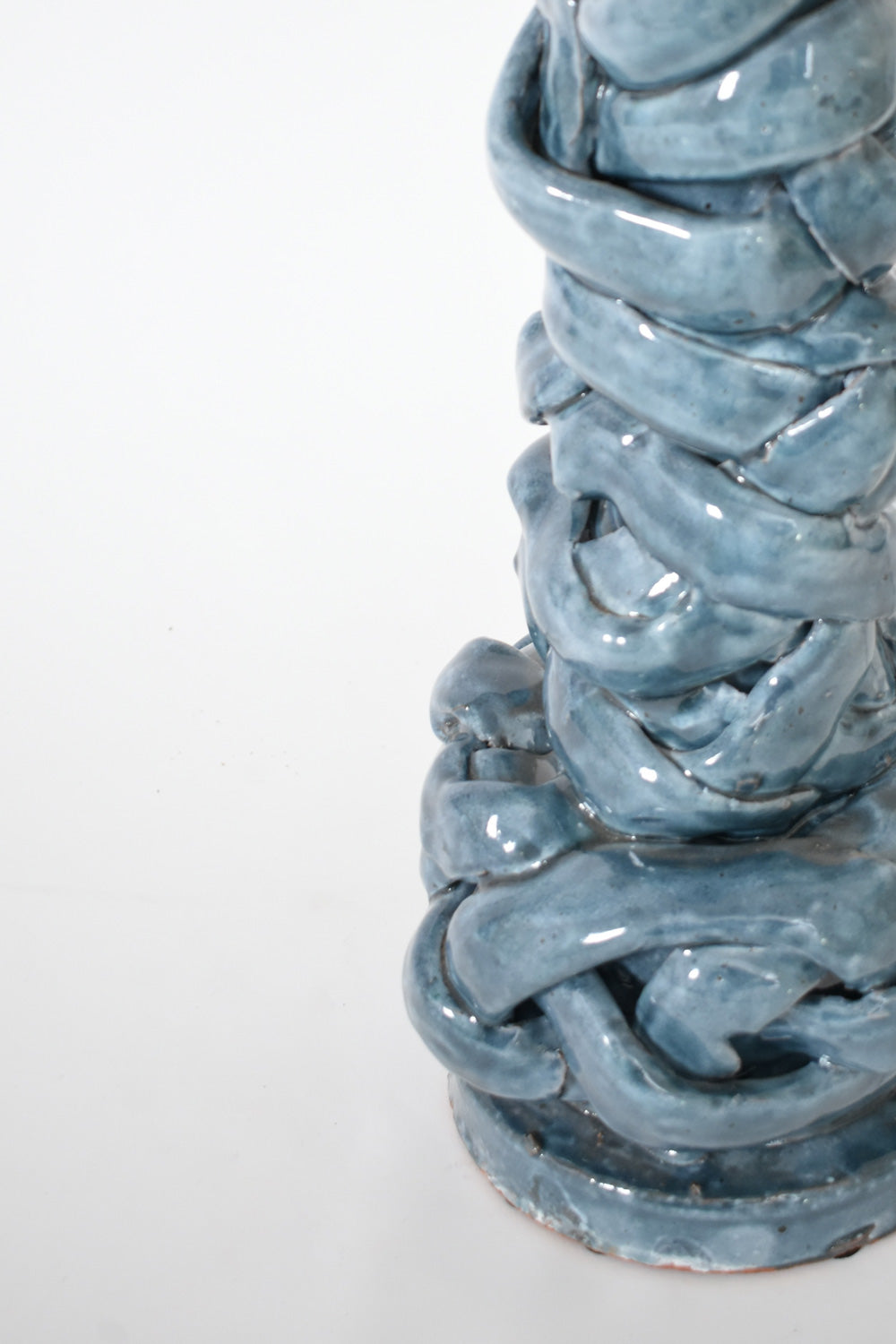 "Angkor" 42cm light blue lamp, Barracuda dition.