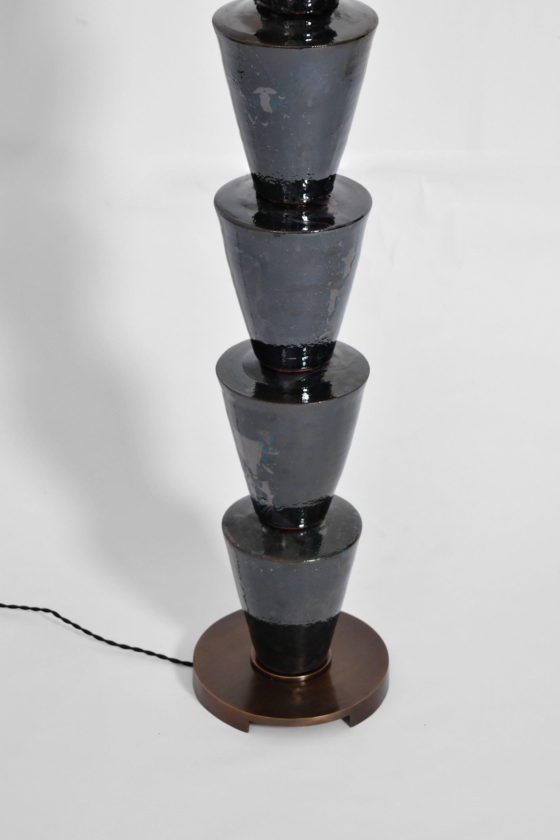"Nizwa" black ceramic floor lamp Barracuda Edition.
