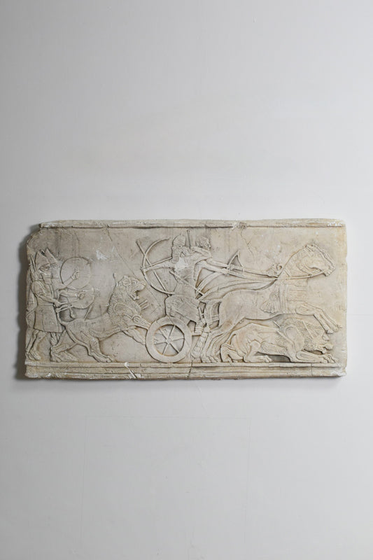 Antiquity cast wall plaster low relief, 1960s.