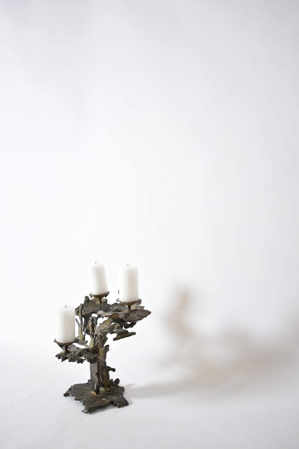 Brutalist candle holder, 1960s.
