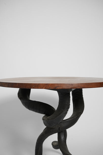 Portuguese table with black horns, 1960s.