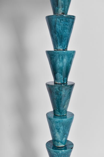 “Nizwa” turquoise floor lamp, Barracuda edition.