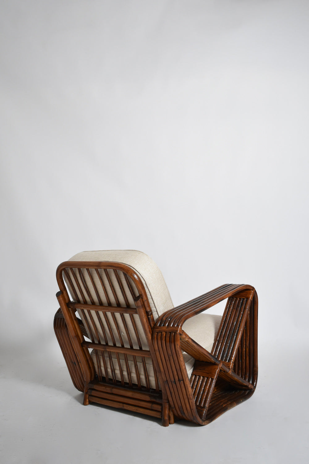 Rattan armchair, 1940s.