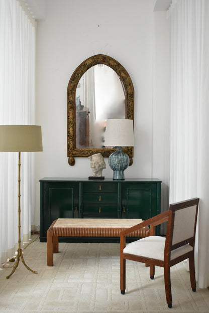 "Lanzarote" 42cm green & light blue lamp, Barracuda Edition.