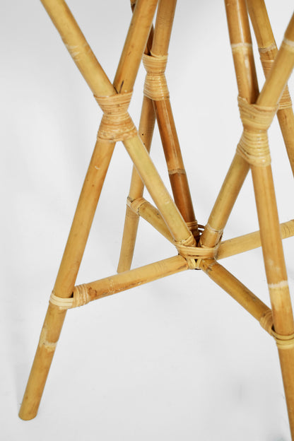 "Arrabida" 75cm natural rattan table, Barracuda Edition.