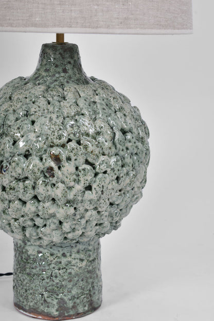 "Melides" 42cm light green lamp, Barracuda Edition.