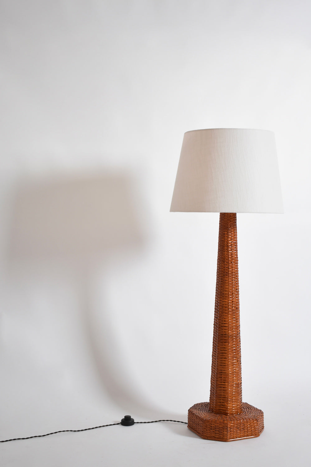 “Caprarola” 105cm braided floor lamp, Barracuda Edition