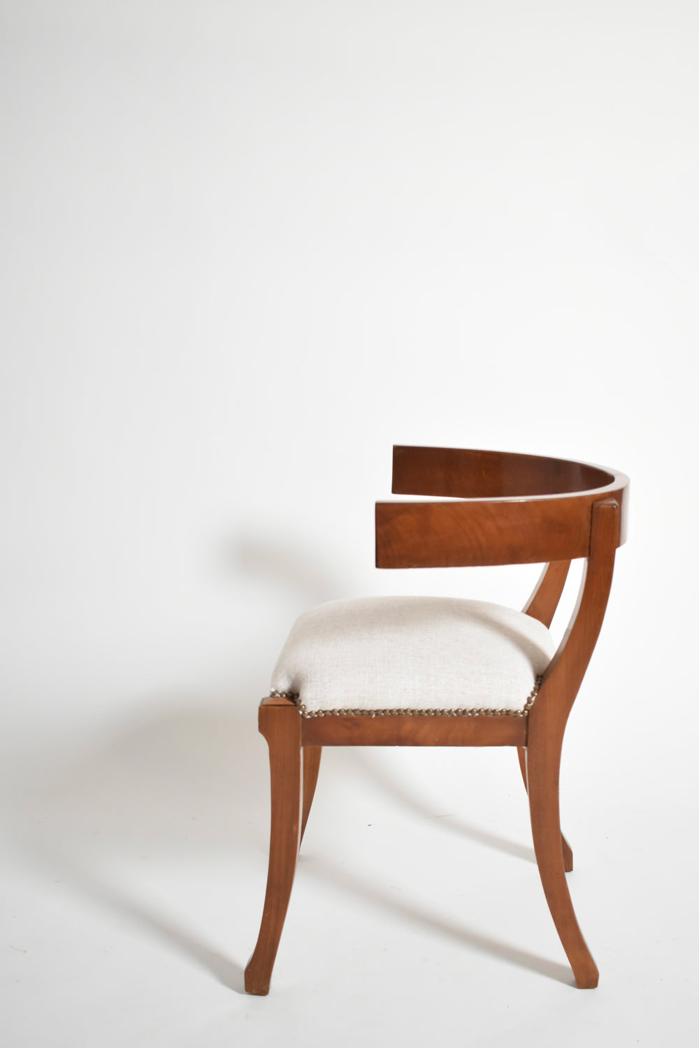 Set of six etruscan style chairs, XIXth c.