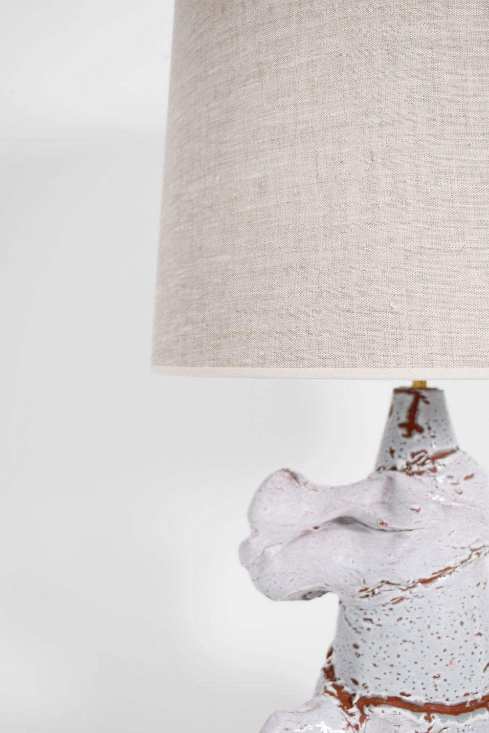 "Azores" 42cm white lamp, Barracuda dition.