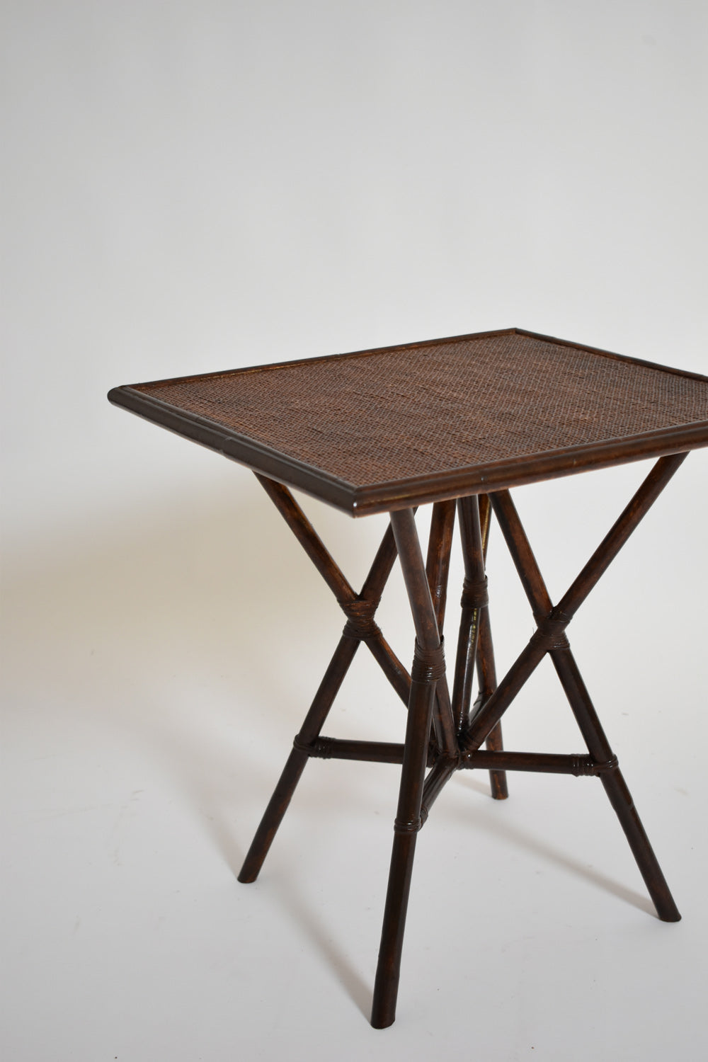 "Arrabida" 55cm brown rattan table, Barracuda Edition.