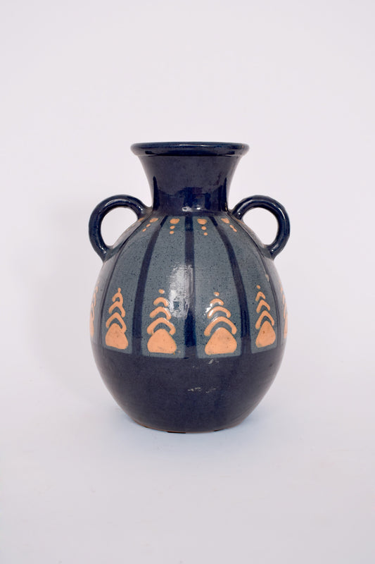 Art Deco terracotta vase. Paul Jacquet, France, 1940s.