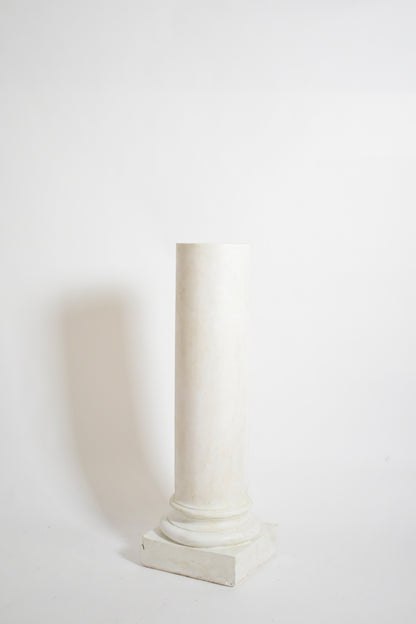 Pair of neoclassical plaster columns, 1930s.