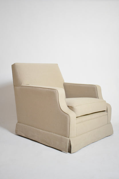 Fabric armchair, 1960s.