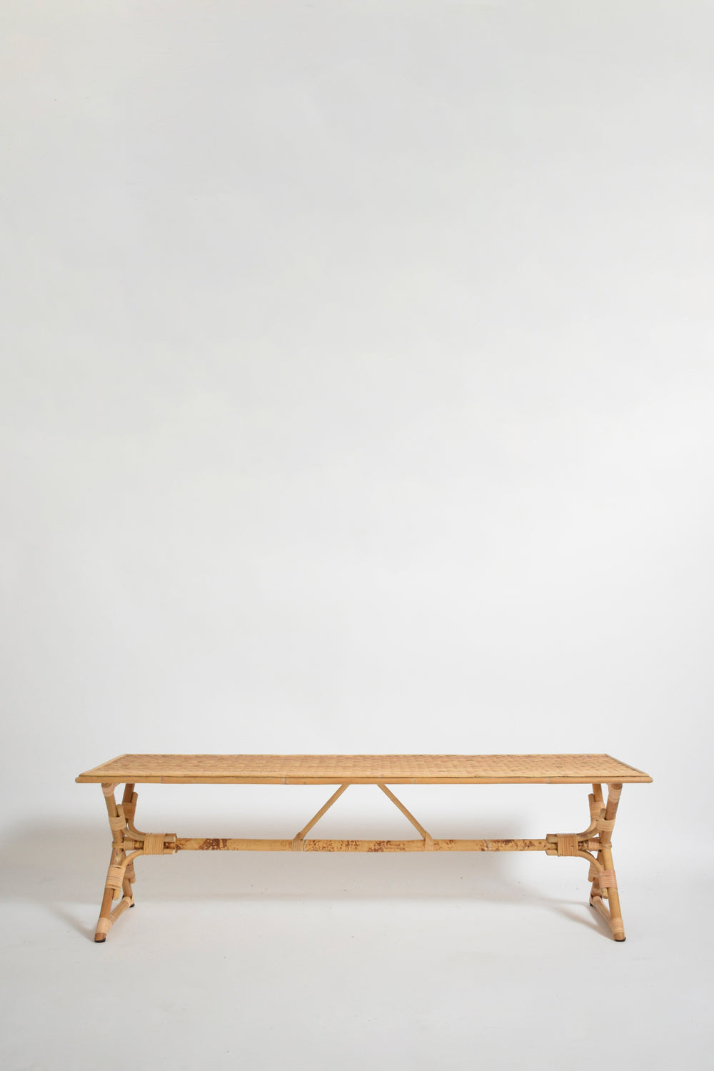 "Arrabida" 140cm natural rattan coffee table, Barracuda Edition.