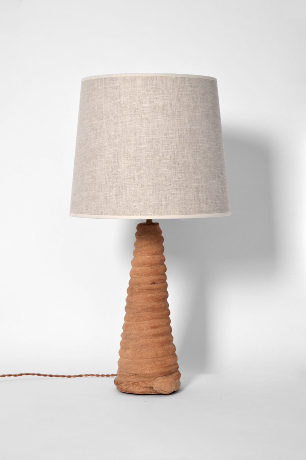 "Teotihuacan" 35cm chamotte lamp, Barracuda edition.