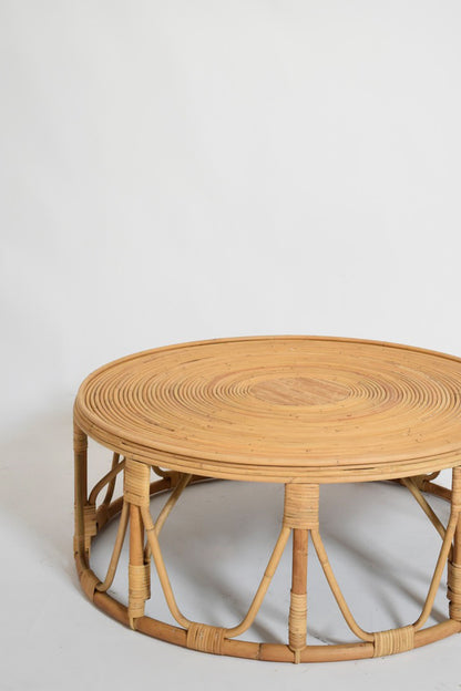 "Arrabida" 90cm rattan pouf stool.