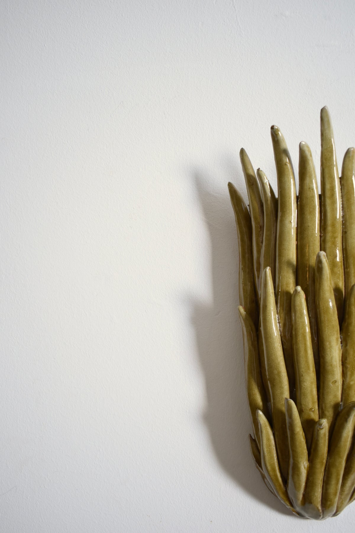 "Pico" 40cm beige wall sconce lamp, Barracuda edition.