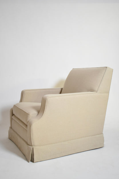 Fabric armchair, 1960s.