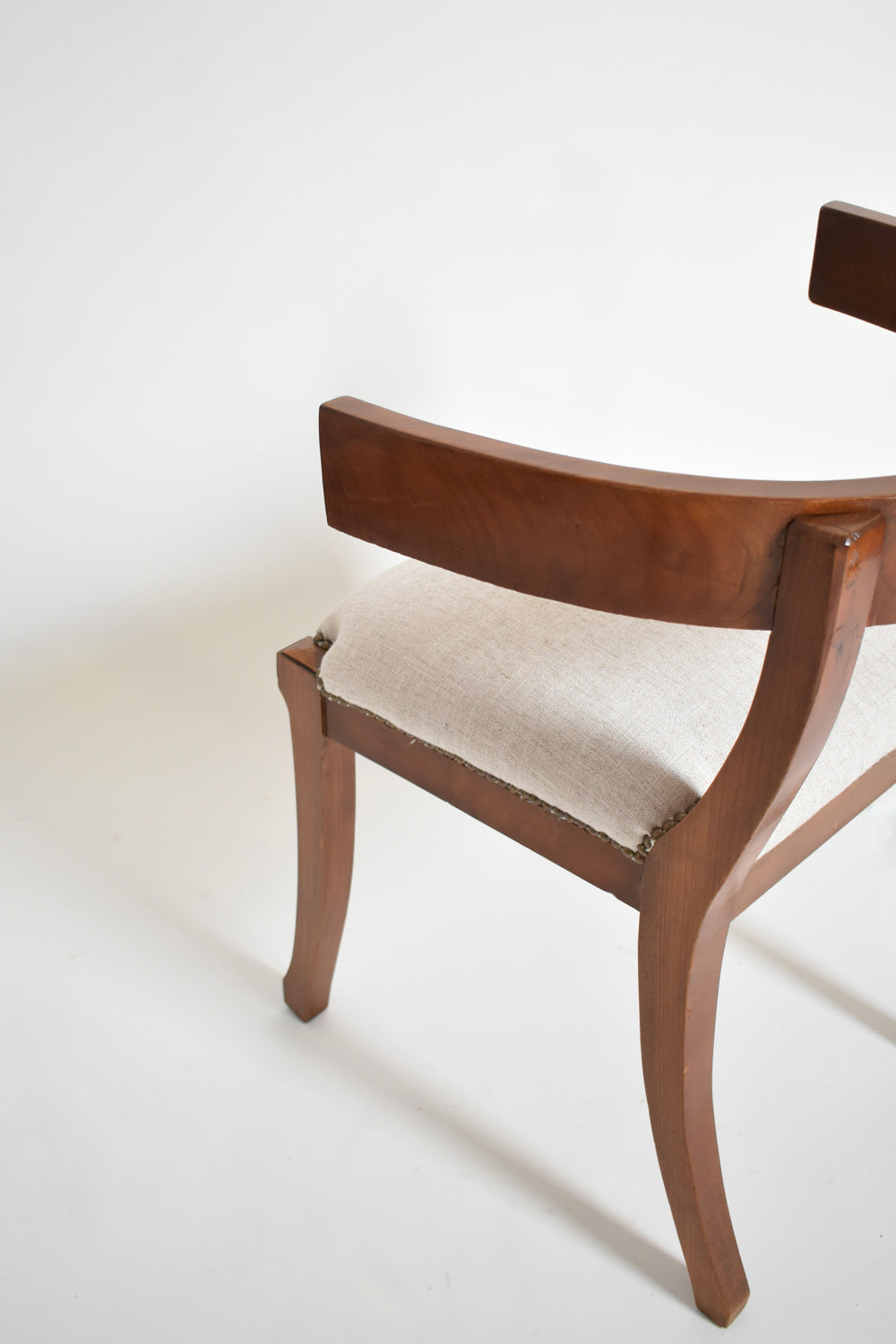 Set of six etruscan style chairs, XIXth c.