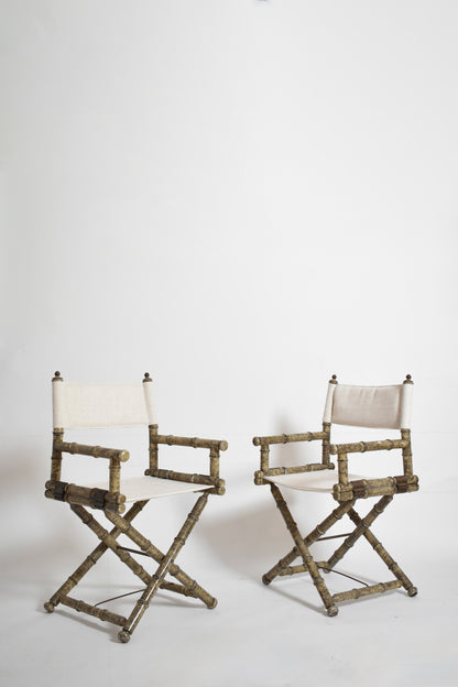 Pair of movie director chairs, 1980s.