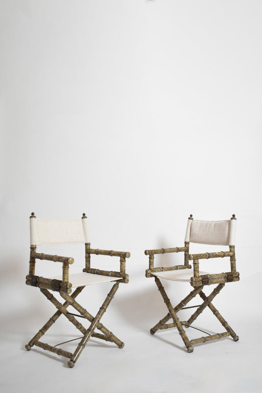 Pair of movie director chairs, 1980s.