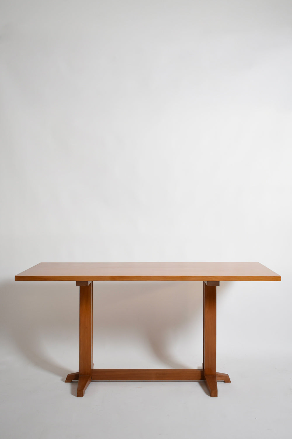 Light wood console table, 1970s.