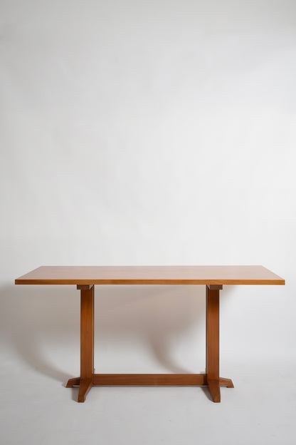 Light wood console table, 1970s.
