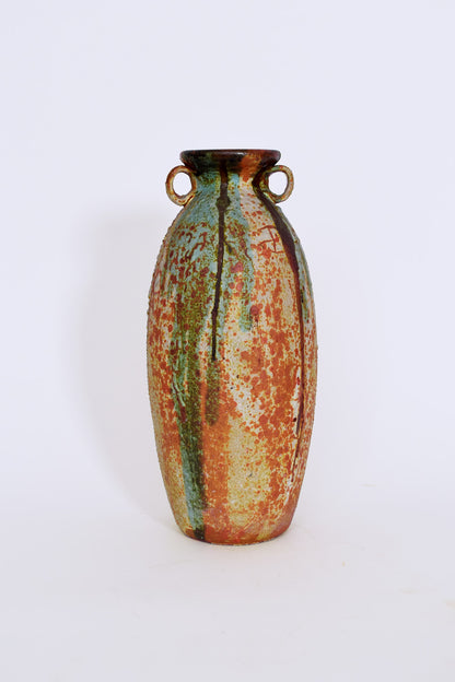 Ceramic vase with two handles, 1970s.