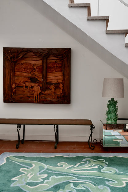 "Belize" 45cm green lamp, Barracuda Edition.