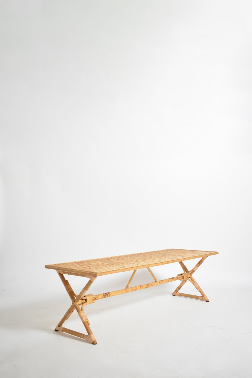 "Arrabida" 140cm natural rattan coffee table, Barracuda Edition.
