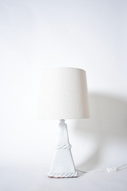 "Arrabida" rope 33cm white table lamp, Barracuda Edition.