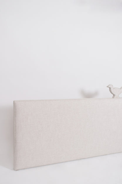 "Brejos" ivory linen headboard, Barracuda Edition.