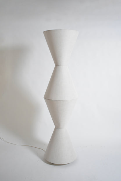 Cones fabric floor lamp, 1970s.