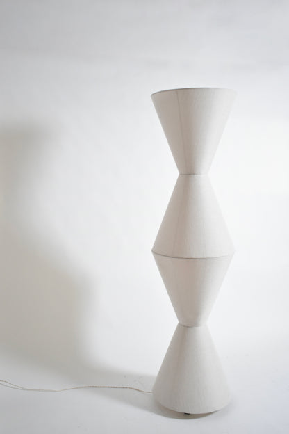 Cones fabric floor lamp, 1970s.