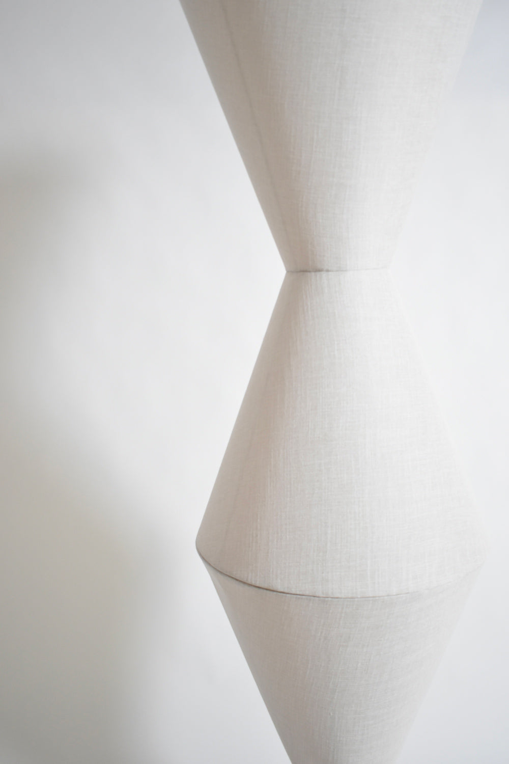 Cones fabric floor lamp, 1970s.