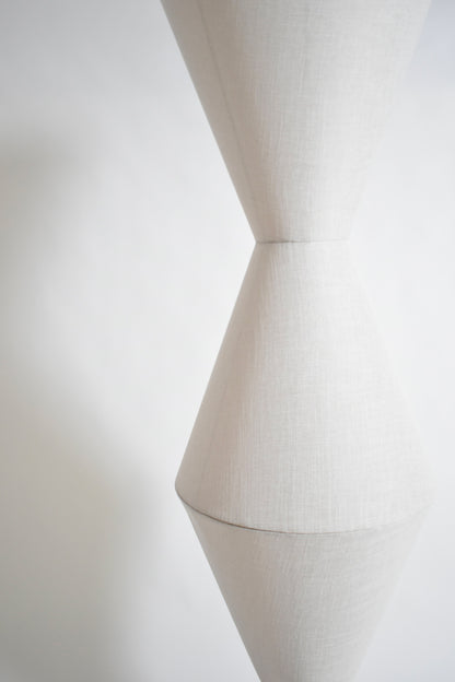 Cones fabric floor lamp, 1970s.