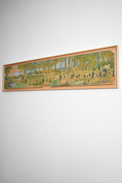 Study of figures in a landscape, 1970s.