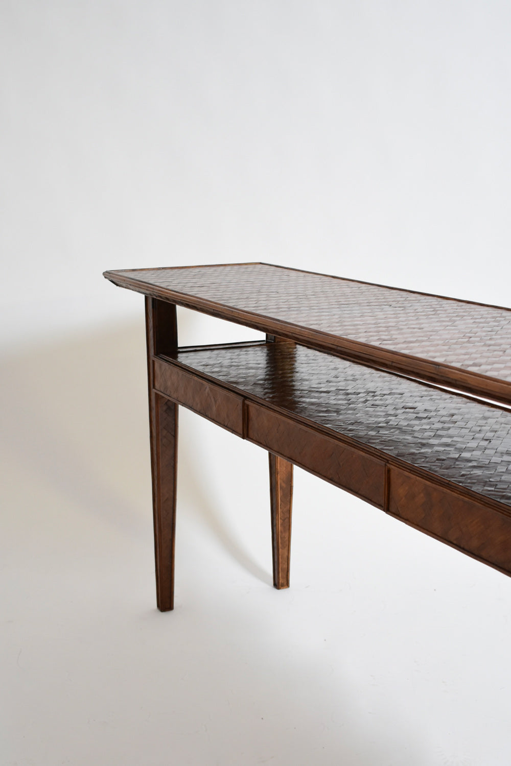 Large rattan console, 1980s.