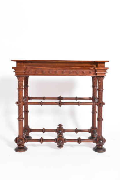 Arts & crafts wooden console table, 1910s.