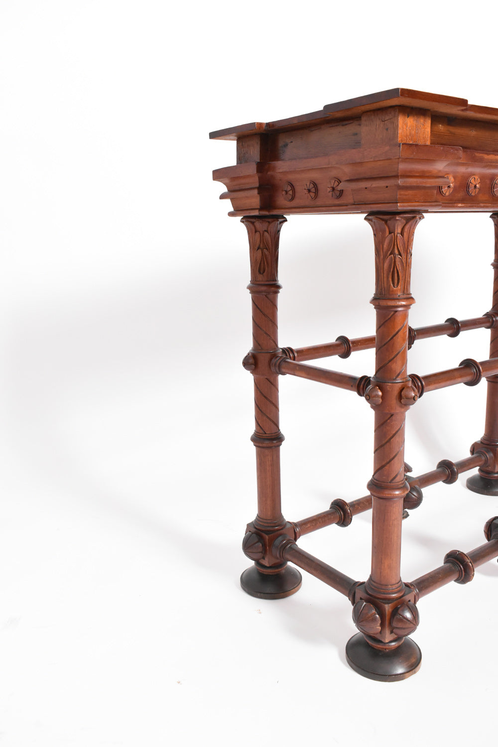 Arts & crafts wooden console table, 1910s.