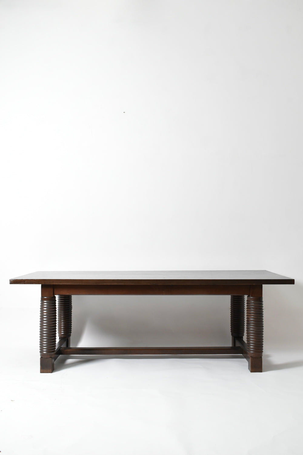 Dudouyt style oak dining table, 1940s.