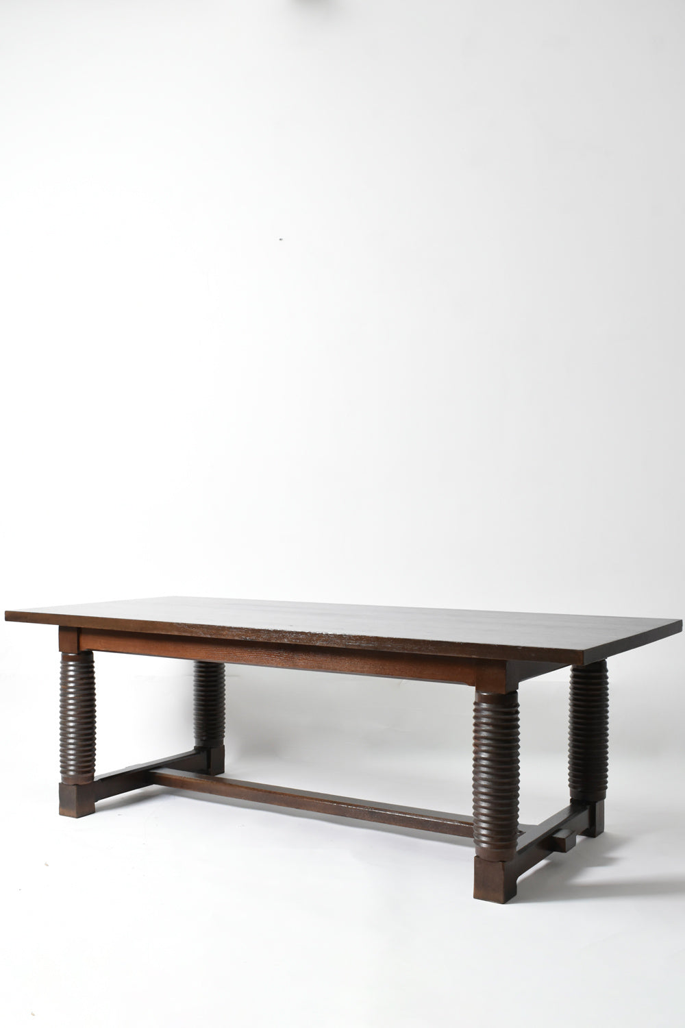 Dudouyt style oak dining table, 1940s.