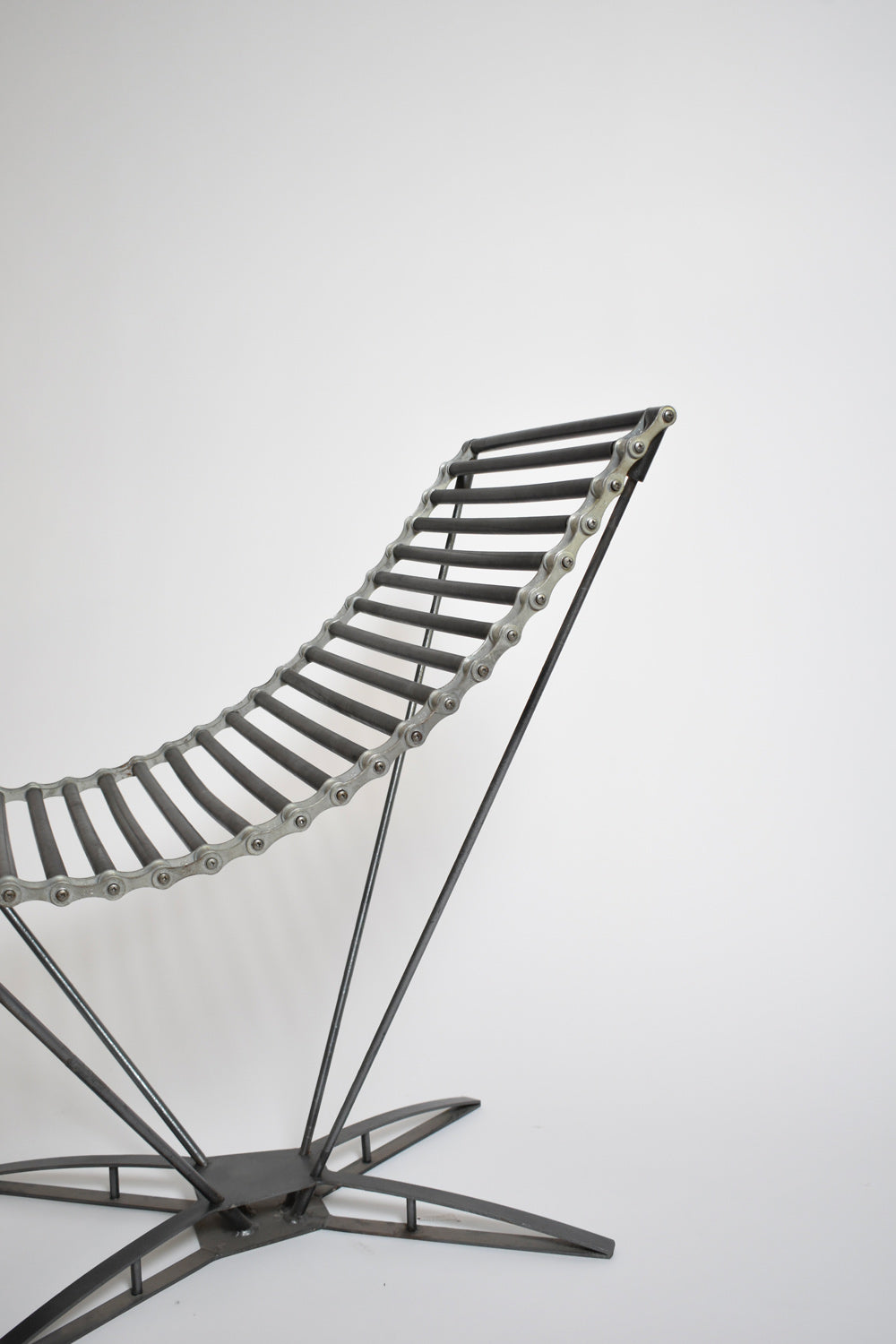"Rocking Chaine" lounge chair and footrest by J-M Mouligne, 1990s.
