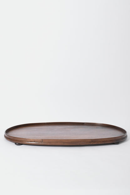 Wooden oval tray, 1900s.