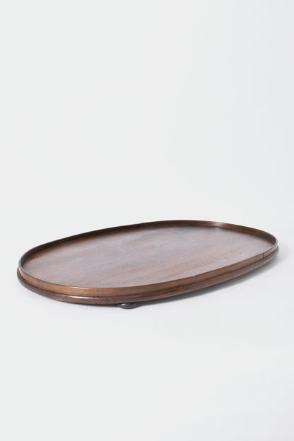 Wooden oval tray, 1900s.